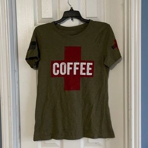 Blk rifle coffee green T-shirt
